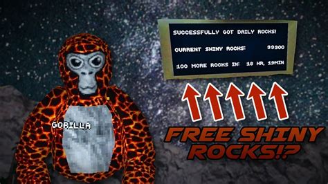 Embrace your inner ape. . How to get free shiny rocks in gorilla tag